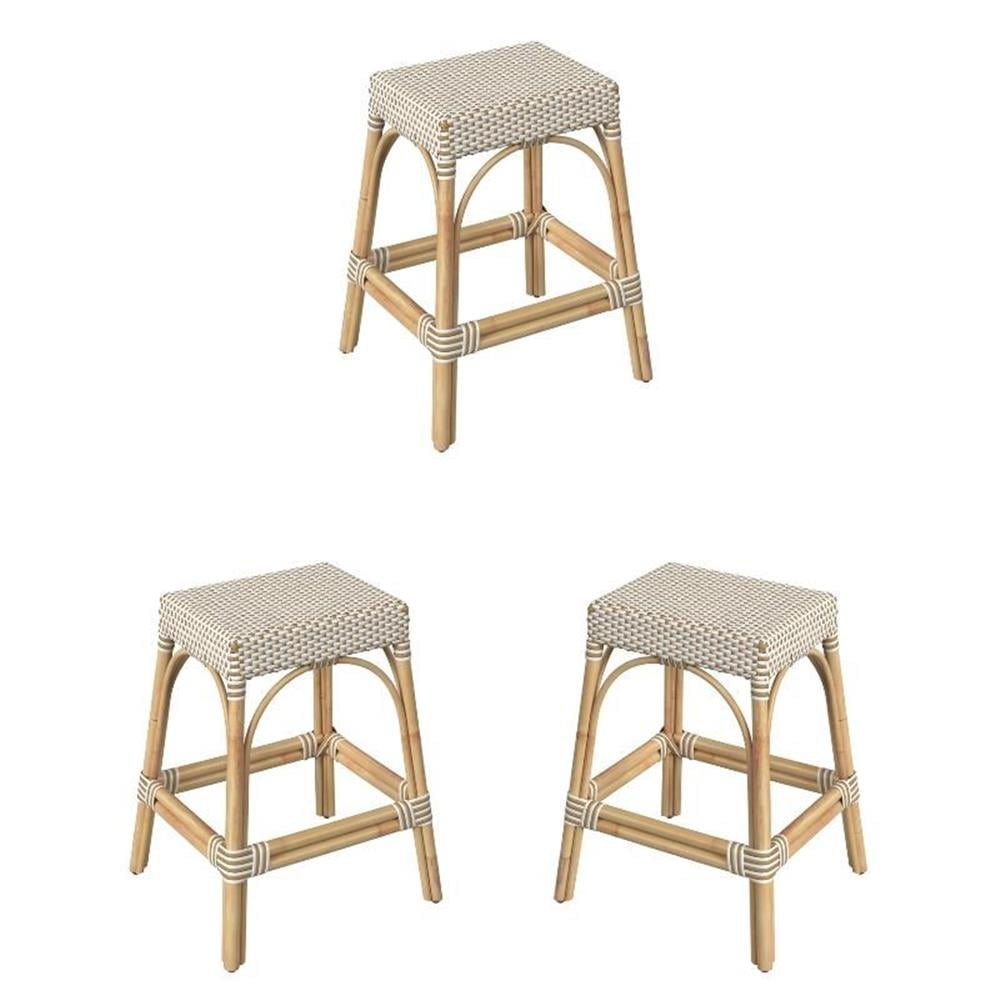 Square Rattan Stool Home Square 24.5