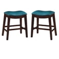 thumbnail image 1 of Home Square 24" Backless Counter Height Stool in Blue - Set of 2, 1 of 11