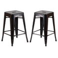 thumbnail image 1 of Home Square 24" Counter Stool in Black and Antique Gold - Set of 2, 1 of 10