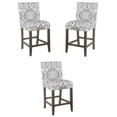 thumbnail image 1 of Home Square 24" Wood and Fabric Parsons Counter Stool in Suri Blue - Set of 3, 1 of 2