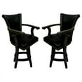 thumbnail image 1 of Home Square 26" Swivel Solid Wood Counter Stool in Black - Set of 2, 1 of 3