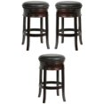 thumbnail image 1 of Home Square 29" Hamilton Swivel Bar Stool in Cappuccino - Set of 3, 1 of 3