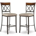thumbnail image 1 of Home Square 29" Metal Bar Height Stool in Pewter Finish - Set of 2, 1 of 10