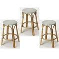 thumbnail image 1 of Home Square 3 Designers Edge 24" Rattan Counter Stool Set in Black and Brown, 1 of 2