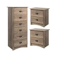 thumbnail image 1 of Home Square 3-Piece Set with 2 2-Drawer Nightstands and 6-Drawer Chest, 1 of 11