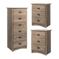 thumbnail image 1 of Home Square 3-Piece Set with 2 3-Drawer Nightstands and 6-Drawer Chest, 1 of 11