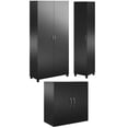 thumbnail image 1 of Home Square 3-Piece Set with 36" 16" Utility Storage Cabinet 24" Wall Cabinet, 1 of 26