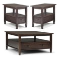 thumbnail image 1 of Home Square 3-Piece Set with 36" Square Coffee Table and 14" Narrow Side Table, 1 of 19