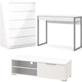 thumbnail image 1 of Home Square 3 Piece Set with 46" TV Stand Computer Home Office Desk and Chest, 1 of 24