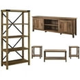 thumbnail image 1 of Home Square 3 Piece Set with 70" TV Stand Bookcase and 3 Piece Coffee Table Set, 1 of 17
