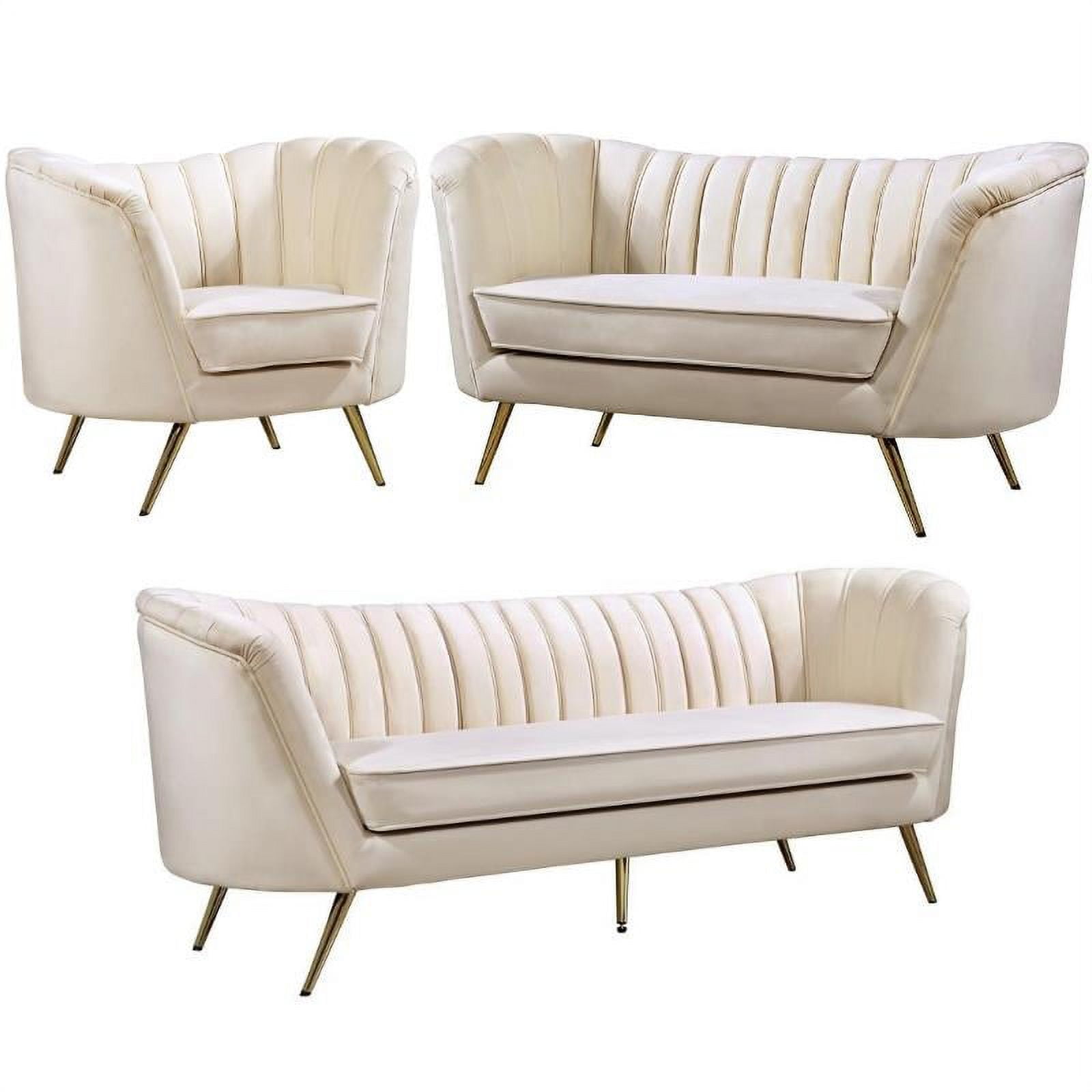 3 Piece Set With Accent Chair Loveseat