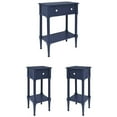 thumbnail image 1 of Home Square 3-Piece Set with Accent Table and 2 Side Tables in Navy, 1 of 21