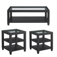 thumbnail image 1 of Home Square 3 Piece Set with Coffee Table and 2 End Tables in Black, 1 of 13