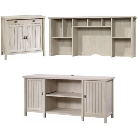 Home Square 3-Piece Set with Credenza 59" Hutch & Accent Chest