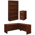 thumbnail image 1 of Home Square 3-Piece Set with Desk 2-Drawers Mobile File Cabinet & Bookcase, 1 of 13