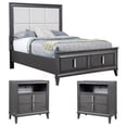thumbnail image 1 of Home Square 3 Piece Set with Queen Storage Platform Bed and 2 TV Media Chests, 1 of 15