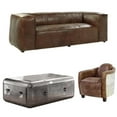 thumbnail image 1 of Home Square 3-Piece Set with Sofa and Coffee Table and Leather Chair, 1 of 9
