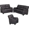 thumbnail image 1 of Home Square 3 Piece Set with Upholstered Chair Sofa and Loveseat in Charcoal, 1 of 10