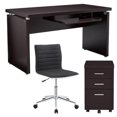 thumbnail image 1 of Home Square 3 Piece Set with Writing Desk Mobile File Cabinet & Office Chair, 1 of 8