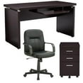 thumbnail image 1 of Home Square 3 Piece Set with Writing Desk Office Chair and Mobile File Cabinet, 1 of 8