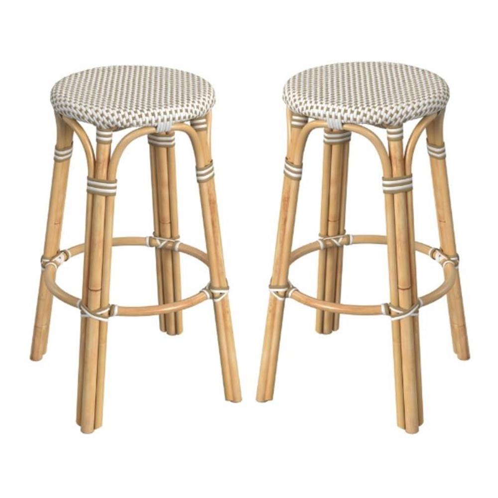 Round Rattan Bar Set Home Square 30