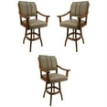thumbnail image 1 of Home Square 30" Swivel Solid Wood Bar Stool in Taupe Brown - Set of 3, 1 of 2