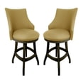 thumbnail image 1 of Home Square 30" Swivel Wood Bar Stool in Tan & Dark Shadow - Set of 2, 1 of 2