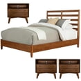 thumbnail image 1 of Home Square 4 Piece Furniture Set with Standard King Bed & 3 Large Nightstands, 1 of 18