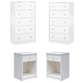 thumbnail image 1 of Home Square 4-Piece Set with 2 Dressers and 2 Nightstands in White, 1 of 16