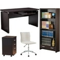 thumbnail image 1 of Home Square 4 Piece Set with Office Chair Mobile File Cabinet Bookcase and Desk, 1 of 11