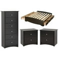 thumbnail image 1 of Home Square 4-Piece Set with Queen Storage Bed 6-Drawer Chest & 2 Nightstands, 1 of 14