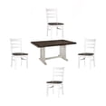 thumbnail image 1 of Home Square 5-Piece Set with 4 Ladderback Chairs & 1 Wood Table, 1 of 12
