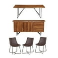 thumbnail image 1 of Home Square 5 Piece Set with Dining Table Side Dining Chairs and Dining Server, 1 of 15