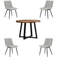 thumbnail image 1 of Home Square 5-Piece Set with Dining Table and 4 Dining Chairs in Gray, 1 of 20