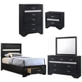 thumbnail image 1 of Home Square 5-Piece Set with Twin Storage Bed Nightstand Dresser Mirror & Chest, 1 of 18