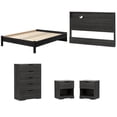 thumbnail image 1 of Home Square 5-Piece Set with Platform Bed & Headboard & 2 Night Stands & Chest, 1 of 22