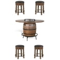 thumbnail image 1 of Home Square 5-Piece Set with Pub Table and 4 Backless Swivel Stools, 1 of 9