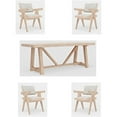 thumbnail image 1 of Home Square 5-Piece Set with Rectangular Dining Table and 4 Side Chairs, 1 of 13