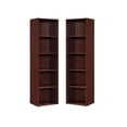 thumbnail image 1 of Home Square 5 Shelf Versatil Wooden Bookcase Set in Mahogany (Set of 2), 1 of 2