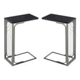 thumbnail image 1 of Home Square Accent Table in Cappuccino and Champagne - Set of 2, 1 of 3