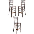 thumbnail image 1 of Home Square Advantage 29" Wooden Chiavari Bar Stool in Fruitwood - Set of 3, 1 of 2