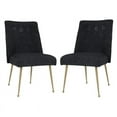 thumbnail image 1 of Home Square Batik 19.8" Transitional Fabric Dining Chair in Black - Set of 2, 1 of 7