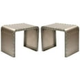 thumbnail image 1 of Home Square Cast Iron Side Table in Gold Featuring Studded Detailing - Set of 2, 1 of 4