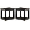 thumbnail image 1 of Home Square Deston Transitional Wood End Table in Antique Black - Set of 2, 1 of 5