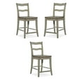 thumbnail image 1 of Home Square Dining Room La Riva Ladder Back Swivel Counter Stool - Set of 3, 1 of 3
