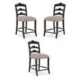 thumbnail image 1 of Home Square Dining Room Twin Sisters Ladderback Counter Stool - Set of 3, 1 of 4