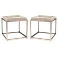 SAGEBROOK HOME Set Of 2 Square Contemporary Side Tables main image 0