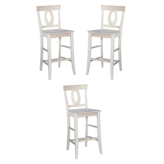 Home Square Furniture Verona Bar Height Stool - 30" Seat Height - Set of 3