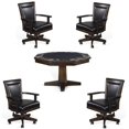 thumbnail image 1 of Home Square Game and Dining Table Set with Gaming Table and 4 Chairs in Tobacco, 1 of 20