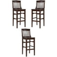 thumbnail image 1 of Home Square Hercules 30" Bar Stool in Walnut Finish - Set of 3, 1 of 5